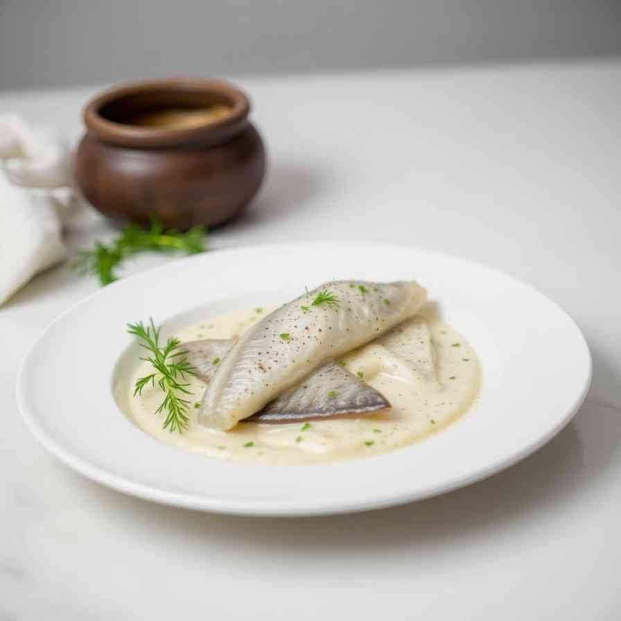 Latvian Herring in Cream Sauce - Siļķes Salāti Recipe